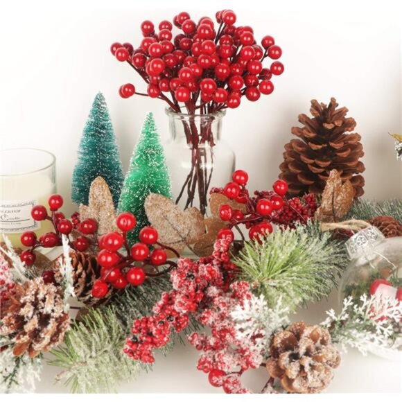 Other - Artificial Red Berry Picks for Christmas